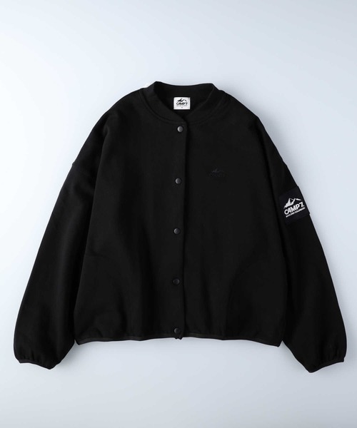 CAMP7(キャンプセブン)の「【CAMP7】スウェットブルゾン(カーディガン/ボレロ・レディース・ブラック/カーキブラウン・M/L)」の2枚目の写真