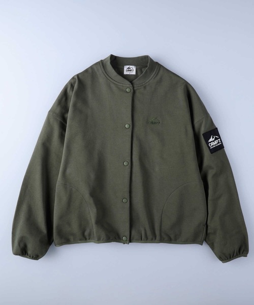 CAMP7(キャンプセブン)の「【CAMP7】スウェットブルゾン(カーディガン/ボレロ・レディース・ブラック/カーキブラウン・M/L)」の7枚目の写真