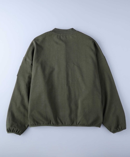 CAMP7(キャンプセブン)の「【CAMP7】スウェットブルゾン(カーディガン/ボレロ・レディース・ブラック/カーキブラウン・M/L)」の8枚目の写真