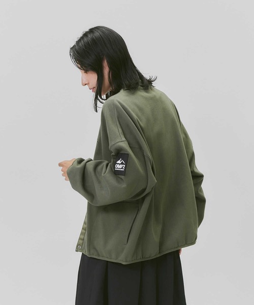 CAMP7(キャンプセブン)の「【CAMP7】スウェットブルゾン(カーディガン/ボレロ・レディース・ブラック/カーキブラウン・M/L)」の14枚目の写真