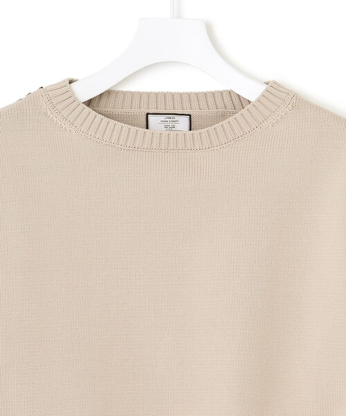J.PRESS YORK STREET(ジェイプレスヨークストリート)の「【UNISEX】ガンジーニット(ニット/セーター・メンズ・アイボリー系/ブラック系/ベージュ系・LARGE/MEDIUM/SMALL)」の5枚目の写真