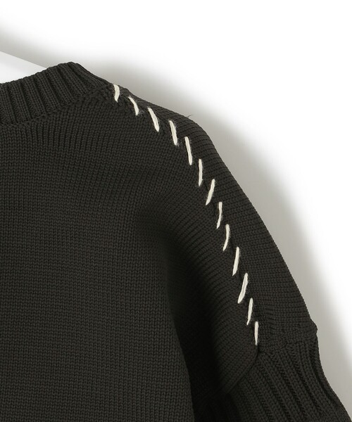 J.PRESS YORK STREET(ジェイプレスヨークストリート)の「【UNISEX】ガンジーニット(ニット/セーター・メンズ・アイボリー系/ブラック系/ベージュ系・LARGE/MEDIUM/SMALL)」の11枚目の写真