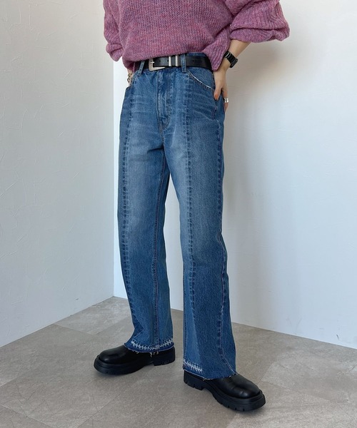 PAGEBOY（ページボーイ）の「パッチワークジーンズ（デニムパンツ