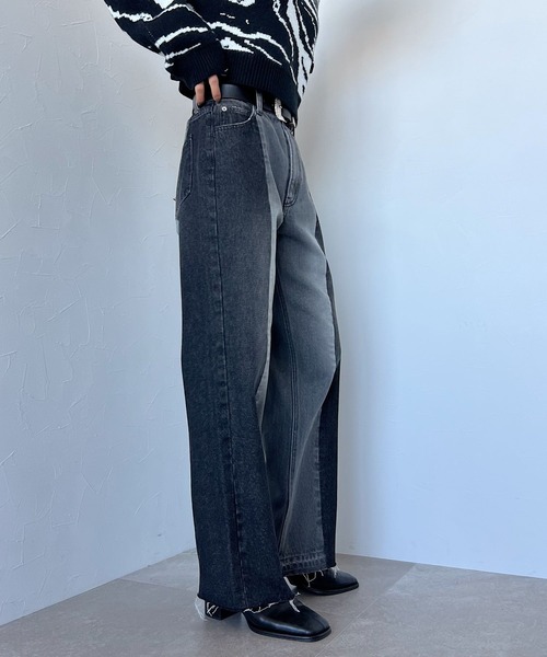 PAGEBOY（ページボーイ）の「パッチワークジーンズ（デニムパンツ