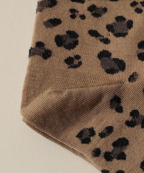 BLEU FORET(ブルーフォレ)の「<BLEU FORET> LEOPARD SK(ソックス/靴下・レディース・ベージュ/グレー・36/38)」の9枚目の写真