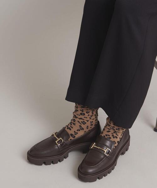 BLEU FORET(ブルーフォレ)の「<BLEU FORET> LEOPARD SK(ソックス/靴下・レディース・ベージュ/グレー・36/38)」の7枚目の写真