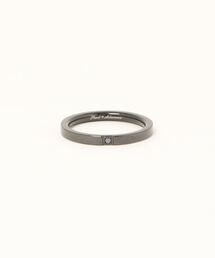 IO（イオ）（イオ）の「■金属アレルギー対応■２ミリ平打ちダイヤモンドセットアップリング（リング）」