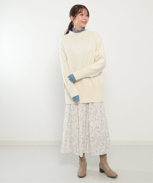 ikka(イッカ)の「ハイネックメローインナー(Tシャツ/カットソー・レディース・ブラック/オフホワイト/ブルー/マジェンタ・M/L)」の19枚目の写真