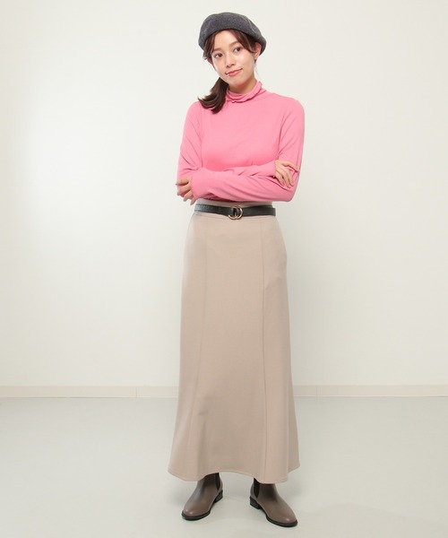 ikka(イッカ)の「ハイネックメローインナー(Tシャツ/カットソー・レディース・ブラック/オフホワイト/ブルー/マジェンタ・M/L)」の6枚目の写真
