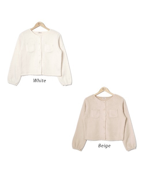 flower(フラワー)の「フラッフパフカーディガン(カーディガン/ボレロ・レディース・ホワイト/ベージュ・FREE)」の21枚目の写真