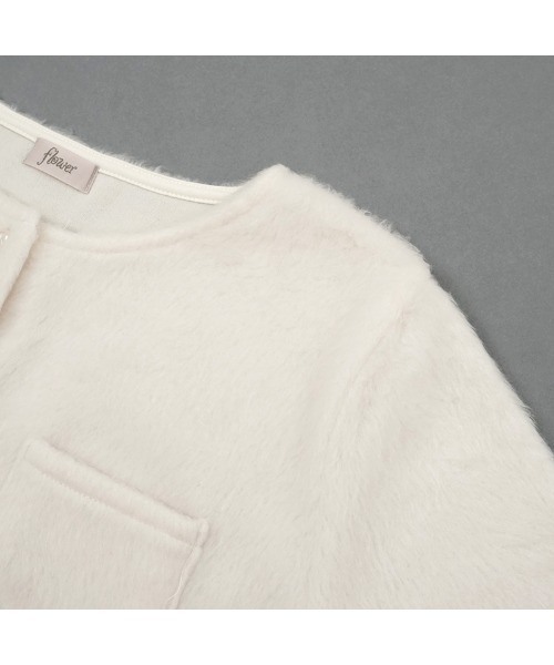 flower(フラワー)の「フラッフパフカーディガン(カーディガン/ボレロ・レディース・ホワイト/ベージュ・FREE)」の5枚目の写真