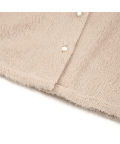 flower(フラワー)の「フラッフパフカーディガン(カーディガン/ボレロ・レディース・ホワイト/ベージュ・FREE)」の6枚目の写真