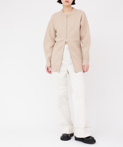 CLANE（クラネ）の「CLANE ZIP RIB KNIT TOPS（ニット/セーター