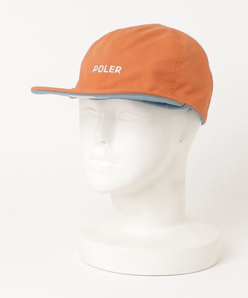 POLeR(ポーラー)の「POLeR/ポーラー REVERSIBLE FLEECE CAP リバーシブルフリースキャップ(キャップ・メンズ・ベージュ/オレンジ/ブラック/オリーブ系・F)」の4枚目の写真