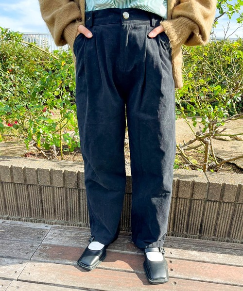 Birthday room（バースデイルーム）の「シンプルタックチノパンツ（チノパンツ・レディース・ベージュ/ブラック・FREE）」の13枚目の写真