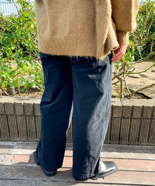 Birthday room（バースデイルーム）の「シンプルタックチノパンツ（チノパンツ・レディース・ベージュ/ブラック・FREE）」の16枚目の写真