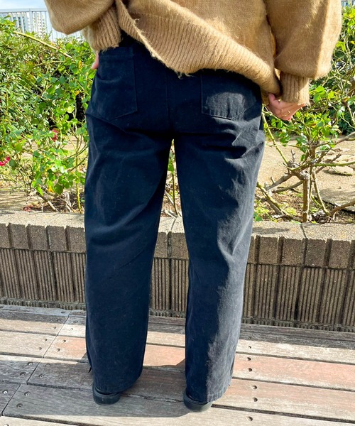 Birthday room（バースデイルーム）の「シンプルタックチノパンツ（チノパンツ・レディース・ベージュ/ブラック・FREE）」の17枚目の写真