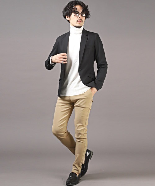 LUXSTYLE（ラグスタイル）の「スキニーデニムパンツ（デニムパンツ・メンズ・ブラック/ベージュ・L/M/XL）」の17枚目の写真
