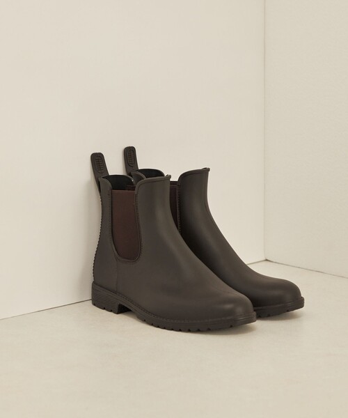 SHIPS（シップス）の「HAMON:PVC レイン ショートブーツ◇（レインシューズ・レディース・ブラウン/ブラック・36/37/38/39）」の2枚目の写真