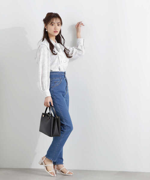 PROPORTION BODY DRESSING（プロポーションボディドレッシング）の「デニムテーパードパンツ / 1213130200（その他パンツ・レディース・ブルー/ダークネイビー・SMALL/MEDIUM）」の12枚目の写真