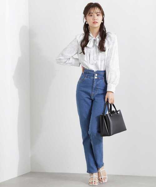 PROPORTION BODY DRESSING（プロポーションボディドレッシング）の「デニムテーパードパンツ / 1213130200（その他パンツ・レディース・ブルー/ダークネイビー・SMALL/MEDIUM）」の8枚目の写真