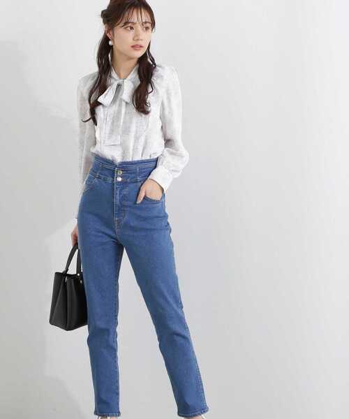 PROPORTION BODY DRESSING（プロポーションボディドレッシング）の「デニムテーパードパンツ / 1213130200（その他パンツ・レディース・ブルー/ダークネイビー・SMALL/MEDIUM）」の11枚目の写真