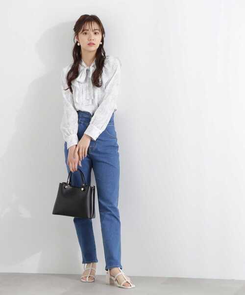 PROPORTION BODY DRESSING（プロポーションボディドレッシング）の「デニムテーパードパンツ / 1213130200（その他パンツ・レディース・ブルー/ダークネイビー・SMALL/MEDIUM）」の7枚目の写真