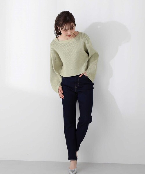 PROPORTION BODY DRESSING（プロポーションボディドレッシング）の「デニムテーパードパンツ / 1213130200（その他パンツ・レディース・ブルー/ダークネイビー・SMALL/MEDIUM）」の13枚目の写真