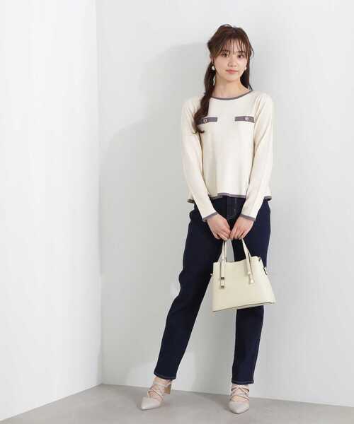 PROPORTION BODY DRESSING（プロポーションボディドレッシング）の「デニムテーパードパンツ / 1213130200（その他パンツ・レディース・ブルー/ダークネイビー・SMALL/MEDIUM）」の15枚目の写真