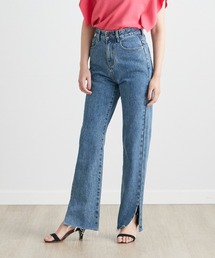 ストレートスリットデニム