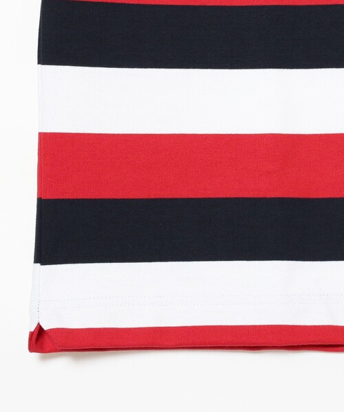 LACOSTE(ラコステ)の「LACOSTE for BEAMS / 別注 ボーダー Tシャツ(Tシャツ/カットソー・メンズ・ホワイト系その他/グリーン系その他/ネイビー系・2/3/4/5/6)」の9枚目の写真