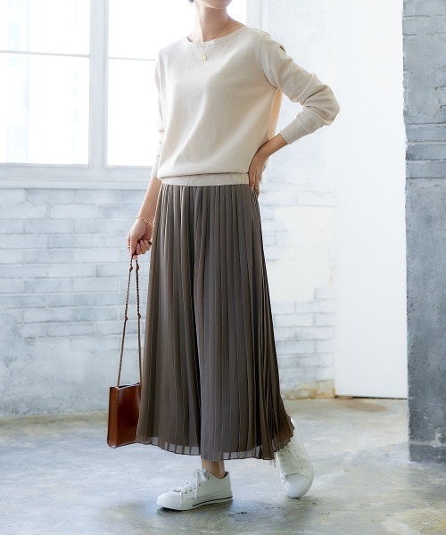 nissen（ニッセン）の「【販売終了】洗えるＵＶカット綿１００％ボートネックニット（ニット/セーター・レディース・オフホワイト/ライトベージュ/杢グレー/ブラック/ピンク系/ラベンダー/ブルー/グリーン・L/M/LL/S）」の14枚目の写真