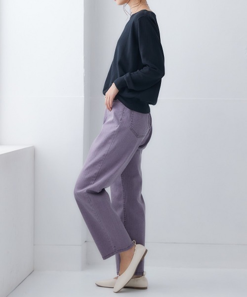 nissen（ニッセン）の「【販売終了】洗えるＵＶカット綿１００％ボートネックニット（ニット/セーター・レディース・オフホワイト/ライトベージュ/杢グレー/ブラック/ピンク系/ラベンダー/ブルー/グリーン・L/M/LL/S）」の18枚目の写真