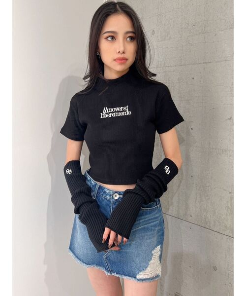 GYDA（ジェイダ）の「BROKENデニムスカートライクショートパンツ（デニムスカート・レディース・ブルー/ライトブルー・SMALL/MEDIUM）」の6枚目の写真