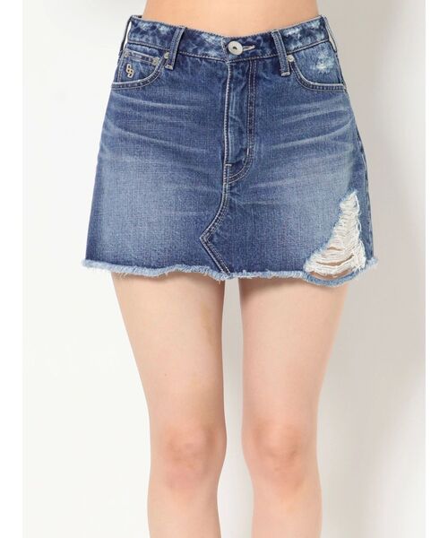 GYDA（ジェイダ）の「BROKENデニムスカートライクショートパンツ（デニムスカート・レディース・ブルー/ライトブルー・SMALL/MEDIUM）」の19枚目の写真