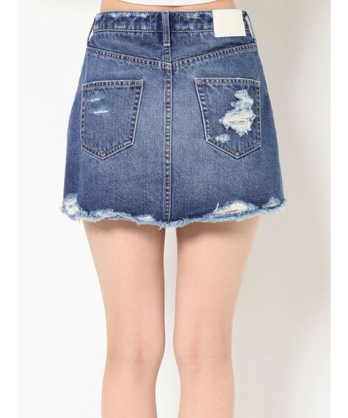 GYDA（ジェイダ）の「BROKENデニムスカートライクショートパンツ（デニムスカート・レディース・ブルー/ライトブルー・SMALL/MEDIUM）」の21枚目の写真