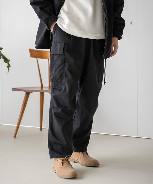 LAKOLE(ラコレ)の「TCワイドカーゴパンツ / 179020(その他パンツ・メンズ・オリーブ/ブラック・SMALL/MEDIUM/X-LARGE/LARGE)」の2枚目の写真