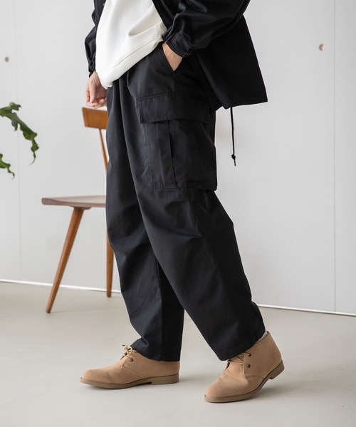 LAKOLE(ラコレ)の「TCワイドカーゴパンツ / 179020(その他パンツ・メンズ・オリーブ/ブラック・SMALL/MEDIUM/X-LARGE/LARGE)」の3枚目の写真