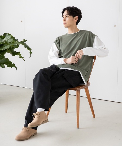 LAKOLE(ラコレ)の「TCワイドカーゴパンツ / 179020(その他パンツ・メンズ・オリーブ/ブラック・SMALL/MEDIUM/X-LARGE/LARGE)」の6枚目の写真