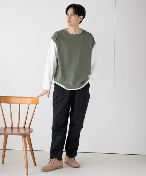 LAKOLE(ラコレ)の「TCワイドカーゴパンツ / 179020(その他パンツ・メンズ・オリーブ/ブラック・SMALL/MEDIUM/X-LARGE/LARGE)」の7枚目の写真
