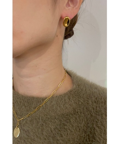 mou(モウ)の「S925 Concave round pierce(ピアス(両耳用)・レディース・ゴールド/シルバー・FREE)」の7枚目の写真