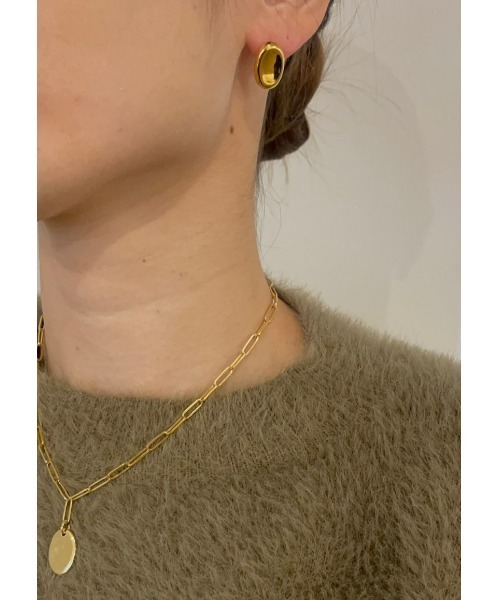 mou(モウ)の「S925 Concave round pierce(ピアス(両耳用)・レディース・ゴールド/シルバー・FREE)」の5枚目の写真