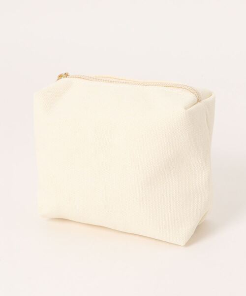 florist（フローリスト）の「【2WAY/A4収納可】【ポーチ付き】配色レザーキャンバスカジュアルトートバッグ/ショルダーバッグ（トートバッグ・レディース・ホワイト×ブラック/ホワイト×ブラウン・FREE）」の7枚目の写真