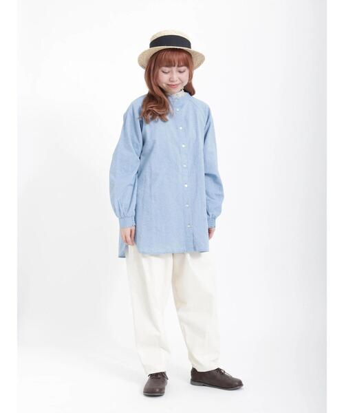 Samansa Mos2（サマンサ モスモス）の「イージーツイルパンツ（その他パンツ・レディース・オフホワイト・ﾌﾘ-）」の21枚目の写真