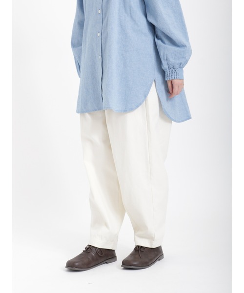 Samansa Mos2（サマンサ モスモス）の「イージーツイルパンツ（その他パンツ・レディース・オフホワイト・ﾌﾘ-）」の6枚目の写真