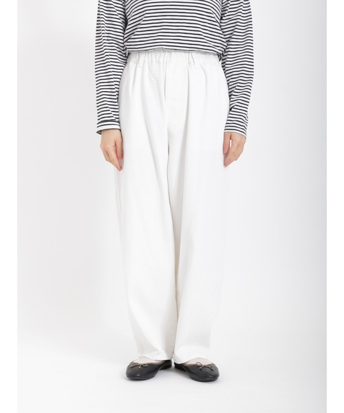 Samansa Mos2（サマンサ モスモス）の「イージーツイルパンツ（その他パンツ・レディース・オフホワイト・ﾌﾘ-）」の12枚目の写真