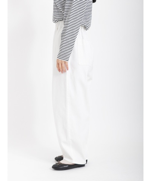 Samansa Mos2（サマンサ モスモス）の「イージーツイルパンツ（その他パンツ・レディース・オフホワイト・ﾌﾘ-）」の13枚目の写真