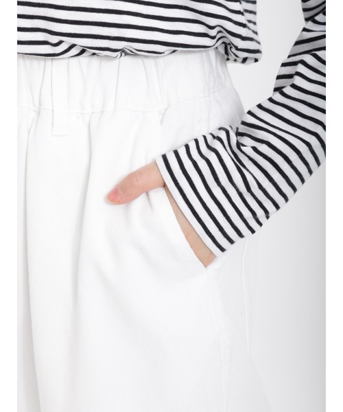 Samansa Mos2（サマンサ モスモス）の「イージーツイルパンツ（その他パンツ・レディース・オフホワイト・ﾌﾘ-）」の16枚目の写真