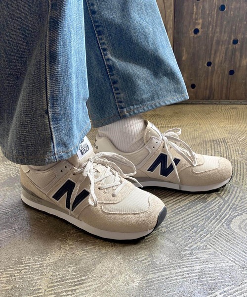NEW BALANCE（ニューバランス）の「【NEW BALANCE】 ニューバランス ML574 スニーカー ユニセックス（スニーカー・メンズ・ブラック×ゴールド/グレー/ベージュ・8/8h/5/5h/6/6h/7/7h/9h/9/10/10h/4h）」の6枚目の写真