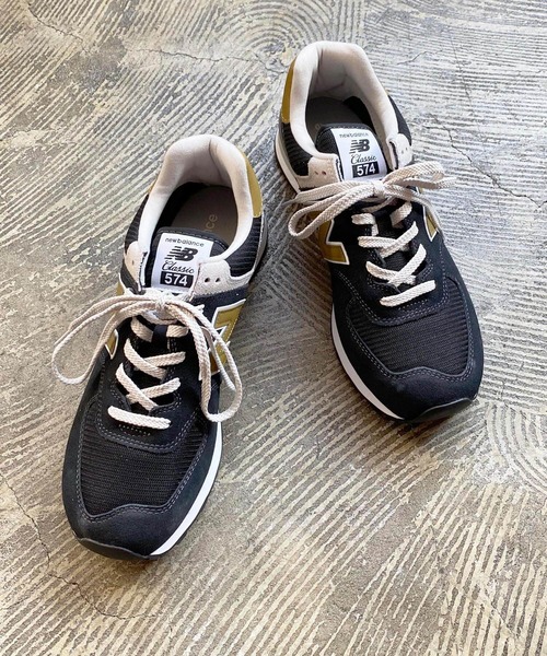NEW BALANCE（ニューバランス）の「【NEW BALANCE】 ニューバランス ML574 スニーカー ユニセックス（スニーカー・メンズ・ブラック×ゴールド/グレー/ベージュ・8/8h/5/5h/6/6h/7/7h/9h/9/10/10h/4h）」の8枚目の写真